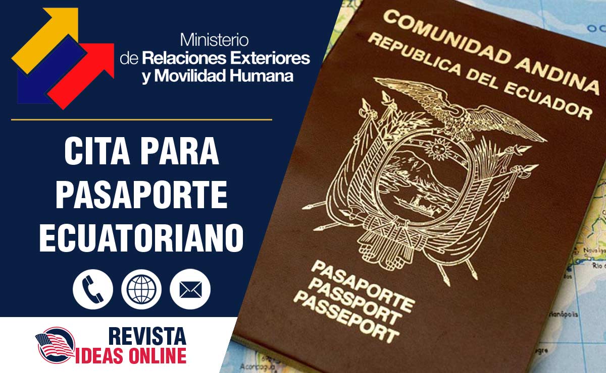 www.cancilleria.gob.ec - sacar cita para pasaporte ecuatoriano 2025