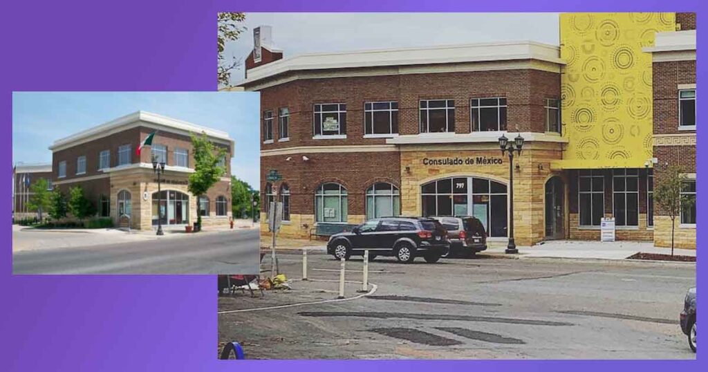 El Consulado de México en Saint Paul atiende a la comunidad mexicana de Minnesota, Dakota del Norte, Dakota del Sur y varios condados de Wisconsin.
